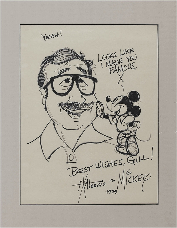 Lot 647 Disney: Xavier Atencio Sketch