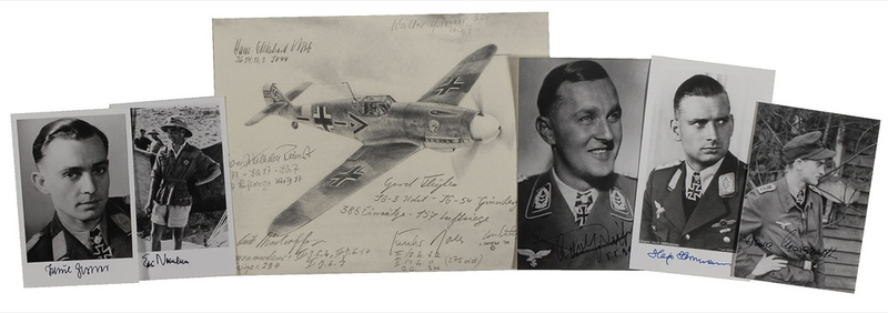 Lot 377 Luftwaffe Aces Group Lot