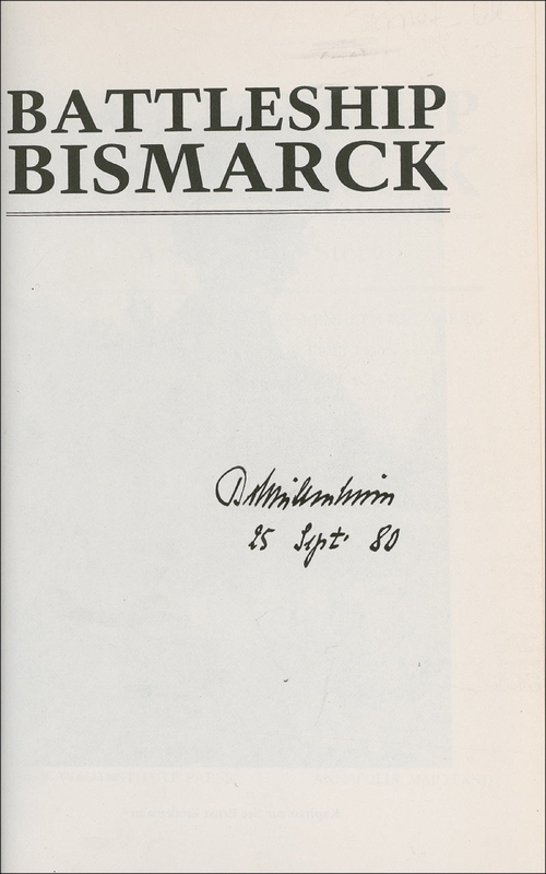 Lot 415 Burkhard von Mullenheim Book and Photograph