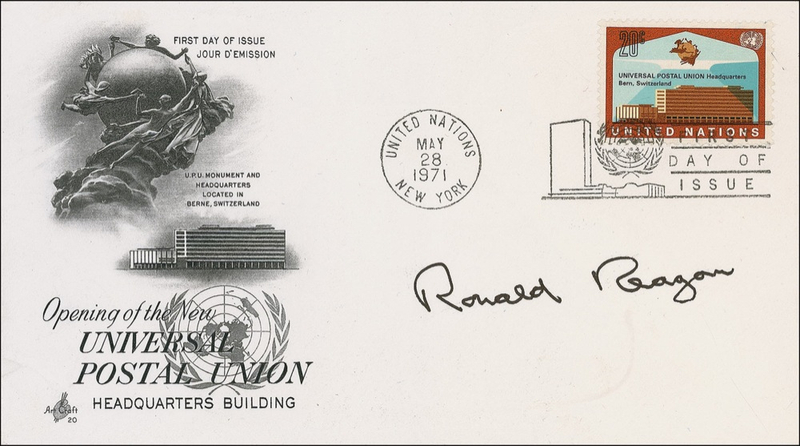 Lot 124 Ronald Reagan First Day Cover