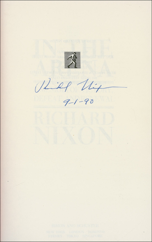 Lot 108 Richard Nixon Book