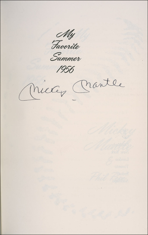 Lot 1255 Mickey Mantle Book