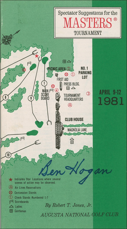 Lot 1226 Ben Hogan Masters Guide