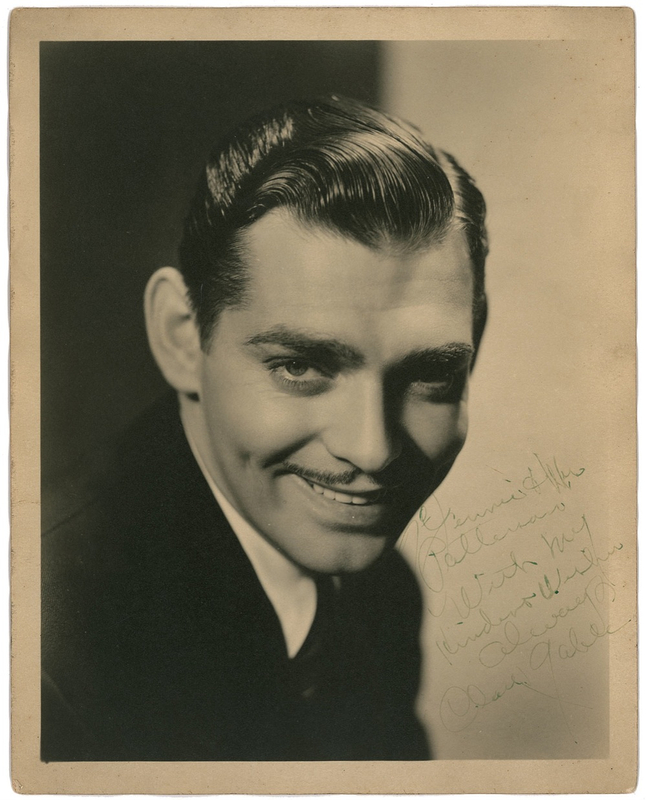 Lot 942 Clark Gable: “The King of Hollywood” smiles for the camera