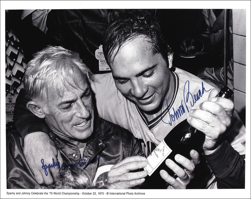 Lot 1162 Johnny Bench and Sparky Anderson Signed Photograph