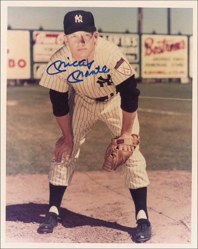 Lot 1256 Mickey Mantle Signed Photograph