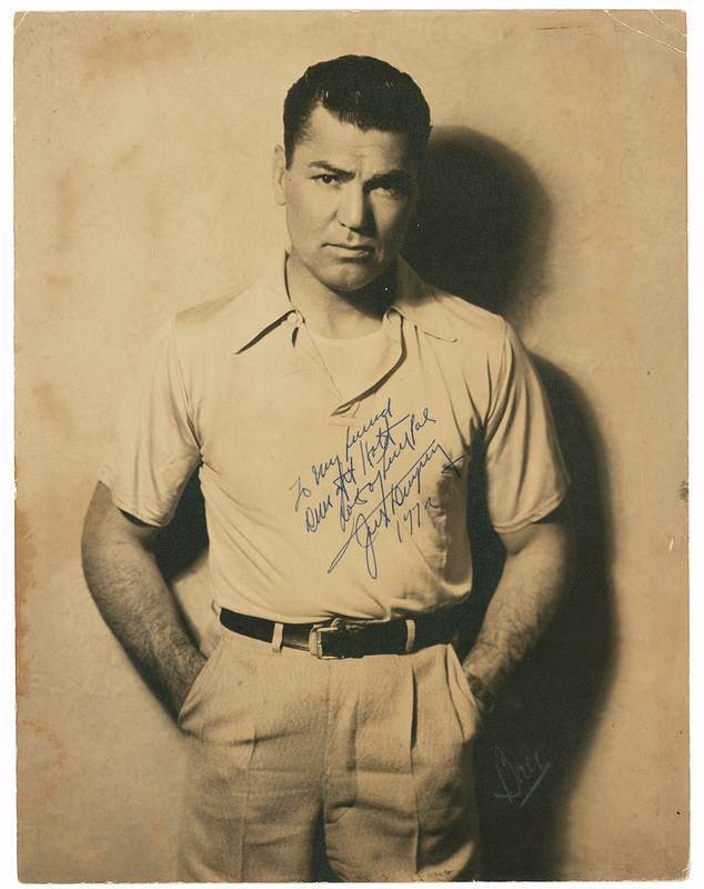 Lot 1186 Jack Dempsey: Dapper Dempsey in retirement