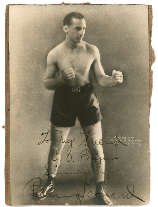 Lot 1244 Benny Leonard: One of the greatest lightweights ever