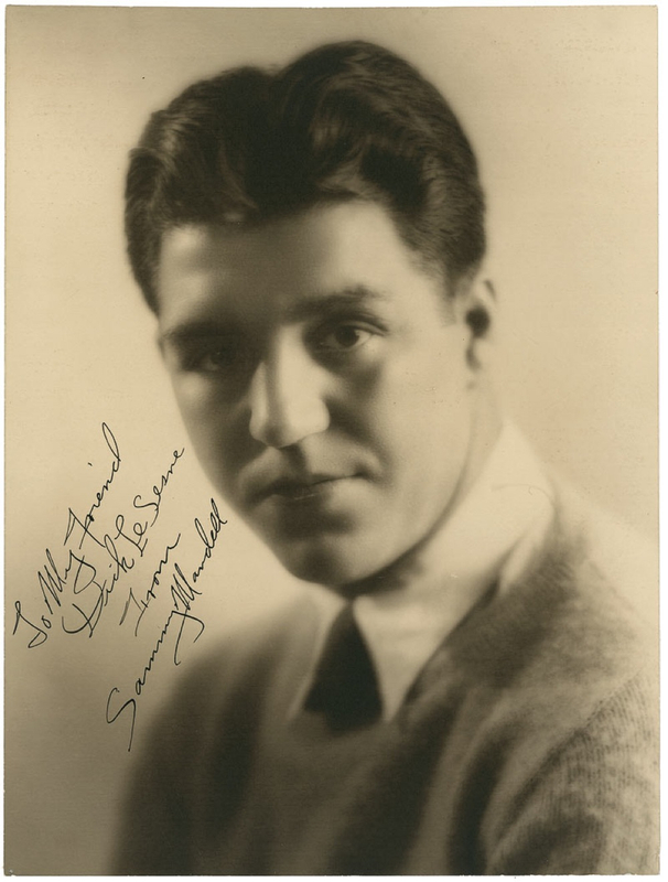 Lot 1252 Sammy Mandell Signed Photograph