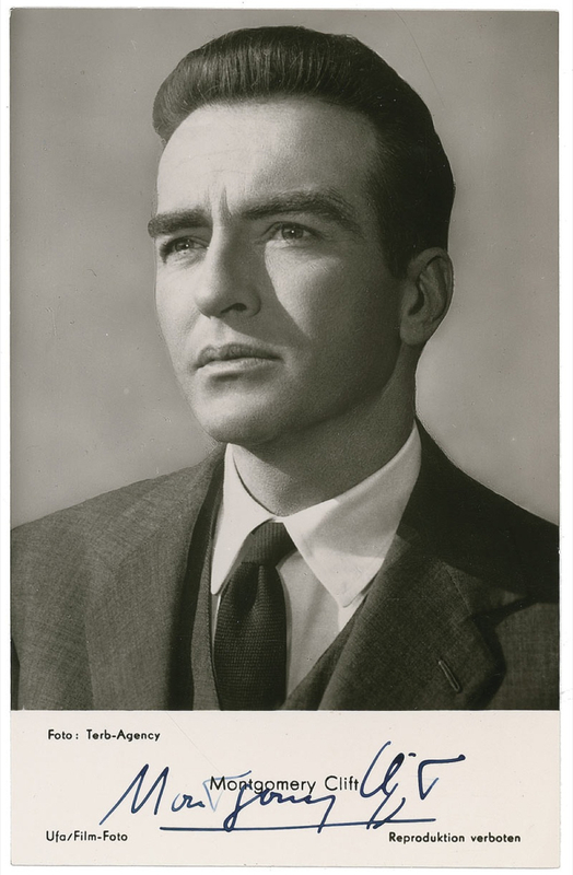 Lot 910 Montgomery Clift Signed Photograph