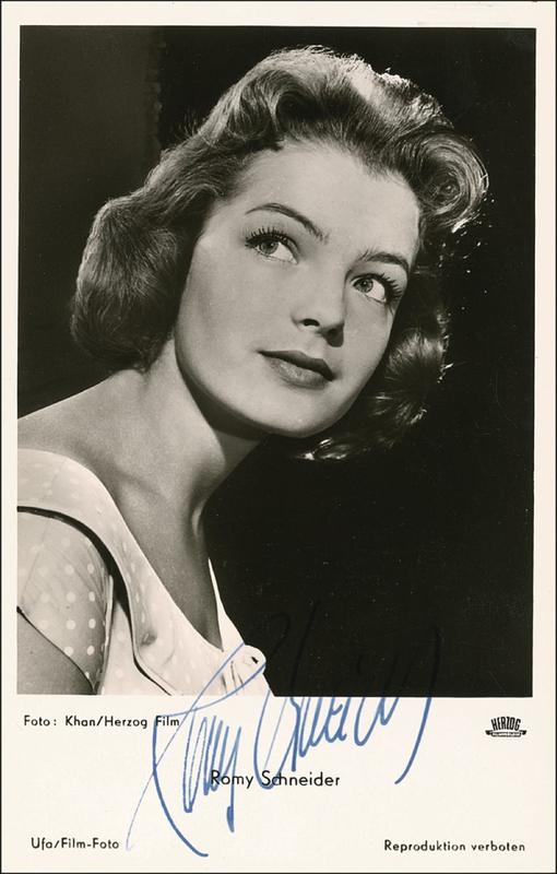 Lot 1088 Romy Schneider Signed Photograph