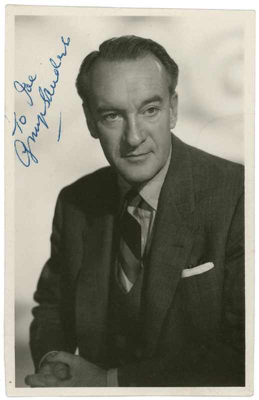 Lot 1086 George Sanders Signed Photograph