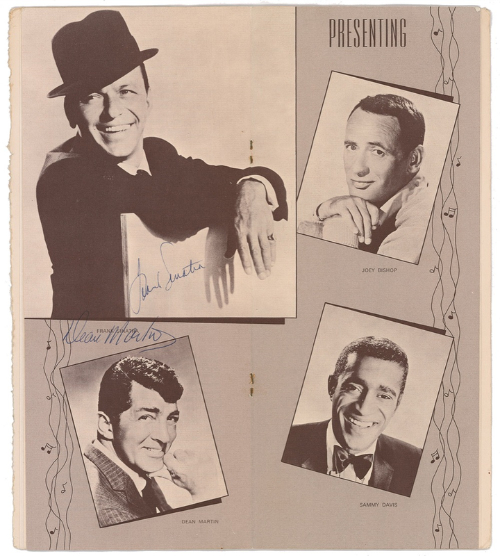 Lot 831 Frank Sinatra and Dean Martin: Two Rat Packers assist in a halfway house benefit