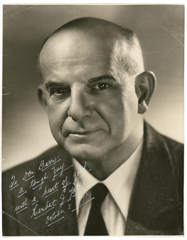 Lot 1139 Herbert J. Yates: Republic’s founder signs for the original Red Ryder
