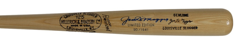 Lot 1190 Joe DiMaggio Baseball Bat