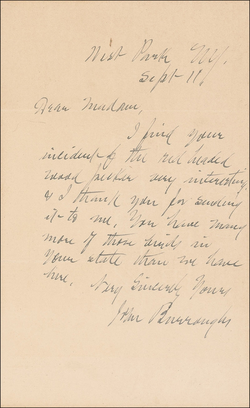 Lot 526 John Burroughs