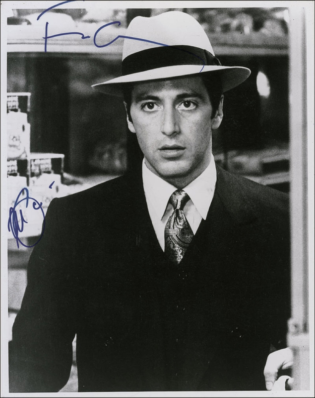 Lot 949 The Godfather: Pacino and Coppola Signed Photograph