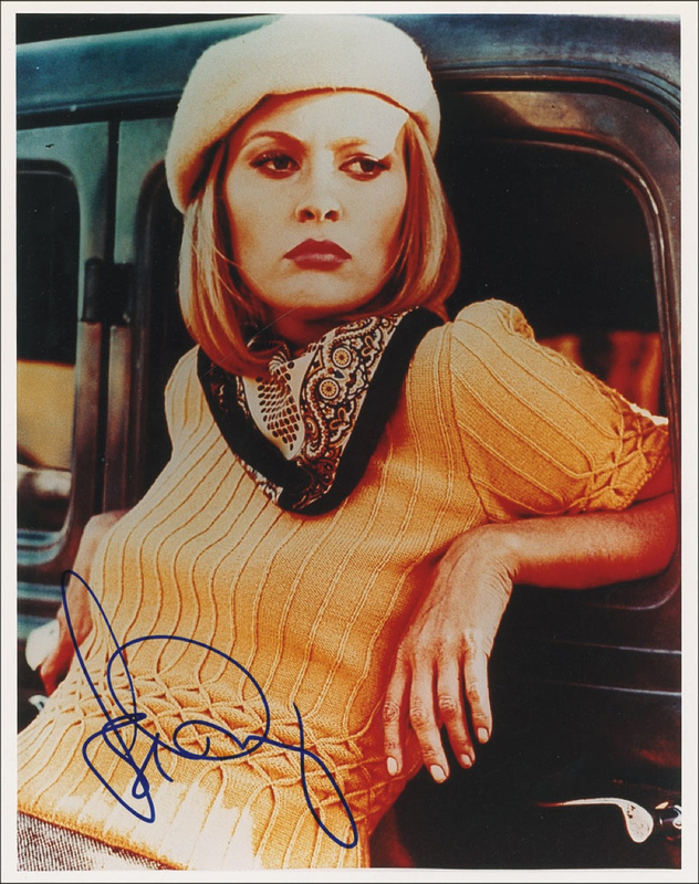 Lot 930 Faye Dunaway Signed Photograph