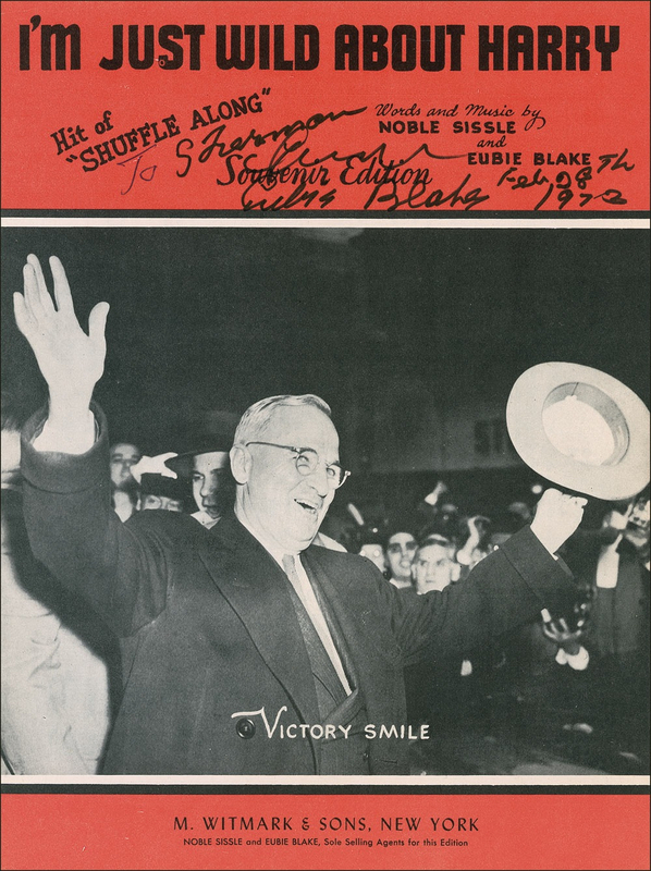 Lot 740 Eubie Blake Sheet Music