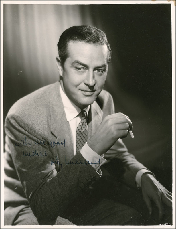 Lot 1048 Ray Milland Signed Photograph