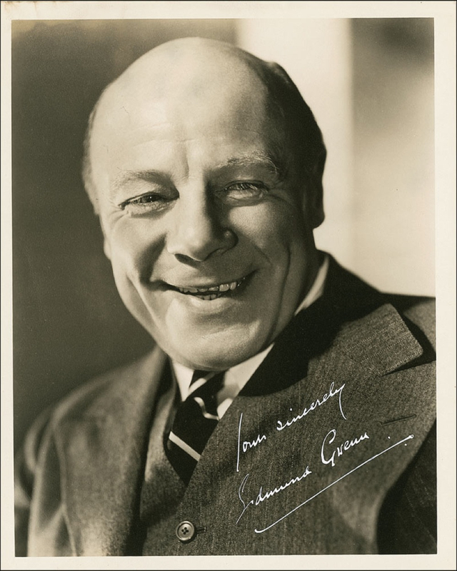 Lot 967 Edmund Gwenn Signed Photograph