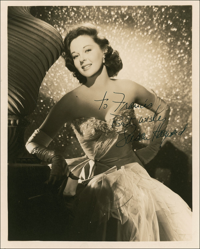Lot 971 Susan Hayward Signed Photograph