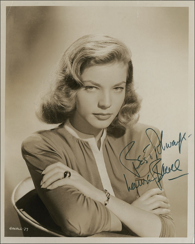 Lot 866 Lauren Bacall Signed Photograph
