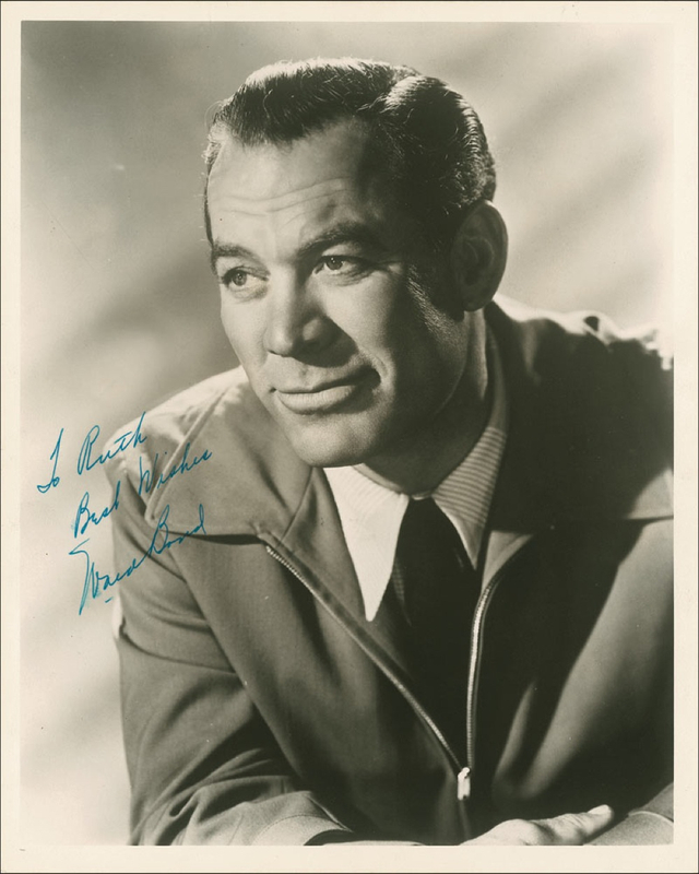 Lot 884 Ward Bond Signed Photograph