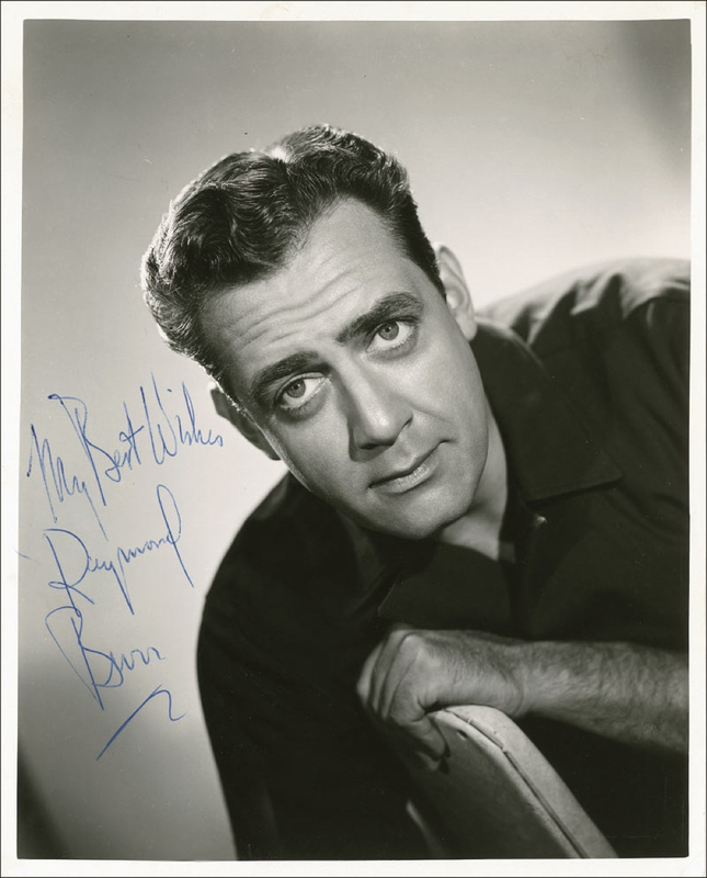 Lot 893 Raymond Burr Signed Photograph