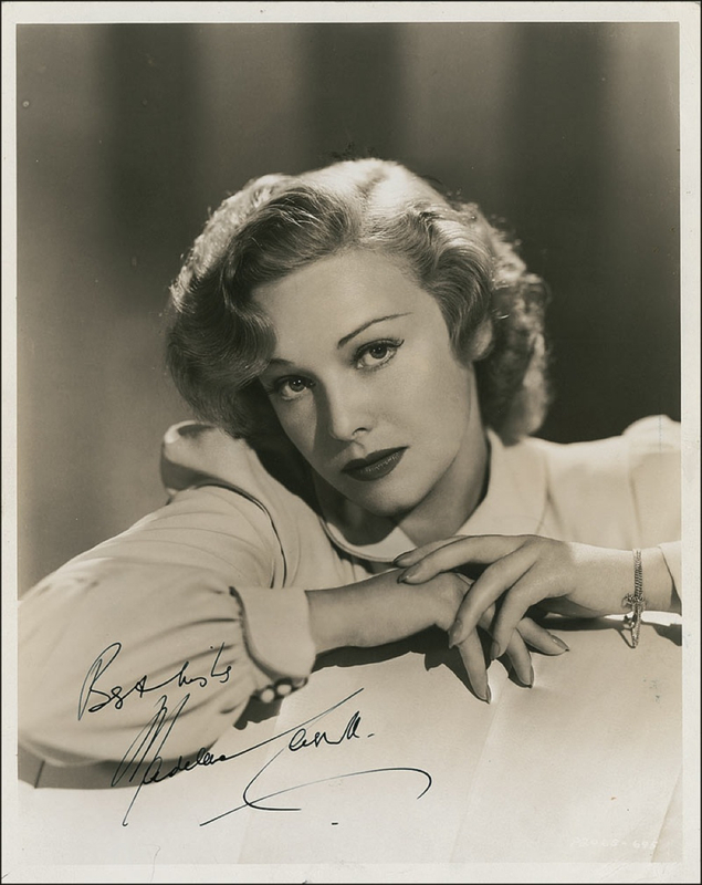 Lot 899 Madeleine Carroll Signed Photograph