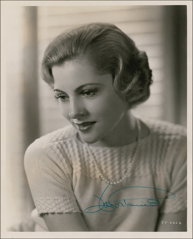 Lot 940 Joan Fontaine Signed Photograph