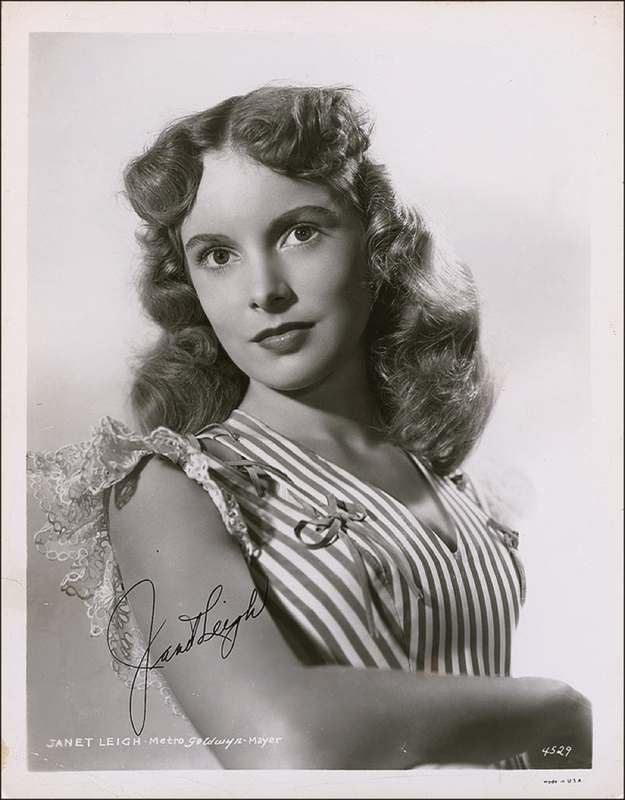 Lot 1028 Janet Leigh Signed Photograph