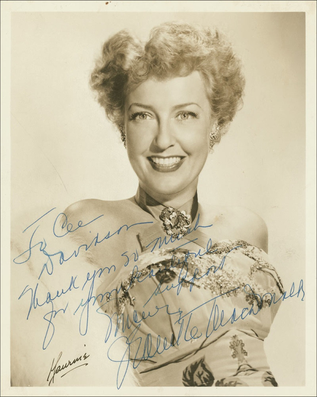 Lot 1038 Jeanette MacDonald Signed Photograph