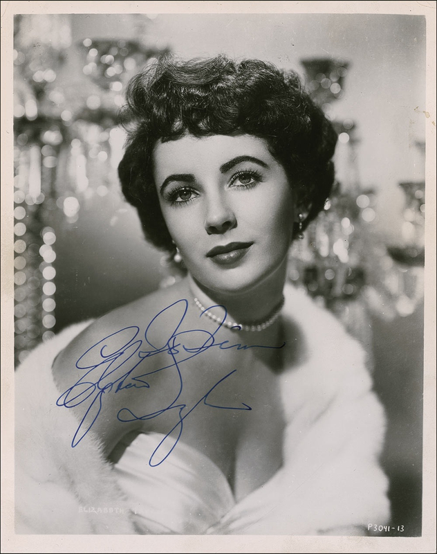 Lot 1107 Elizabeth Taylor Signed Photograph