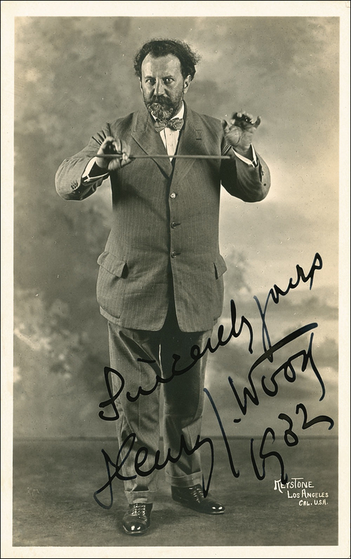 Lot 716 Henry Wood Signed Photograph