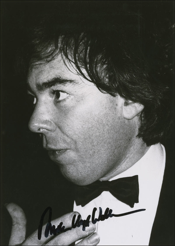Lot 846 Andrew Lloyd Webber Signed Photograph