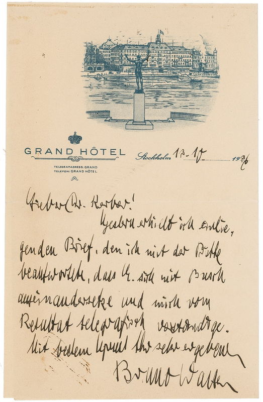 Lot 714 Bruno Walter