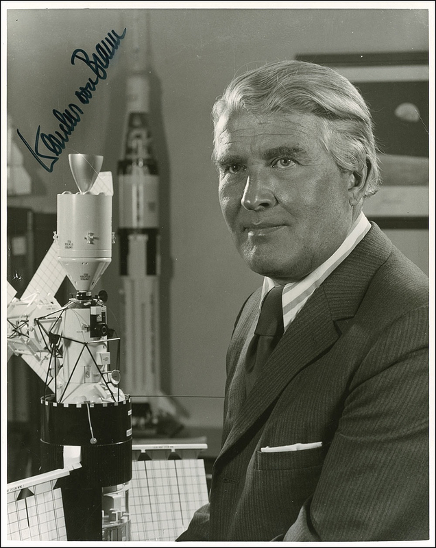 Lot 509 Wernher von Braun Signed Photograph