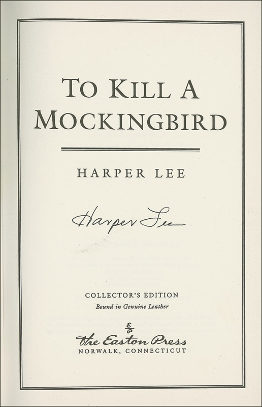 Lot 575 Harper Lee Book