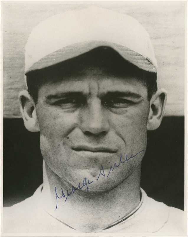 Lot 1303 George Sisler Signed Photograph
