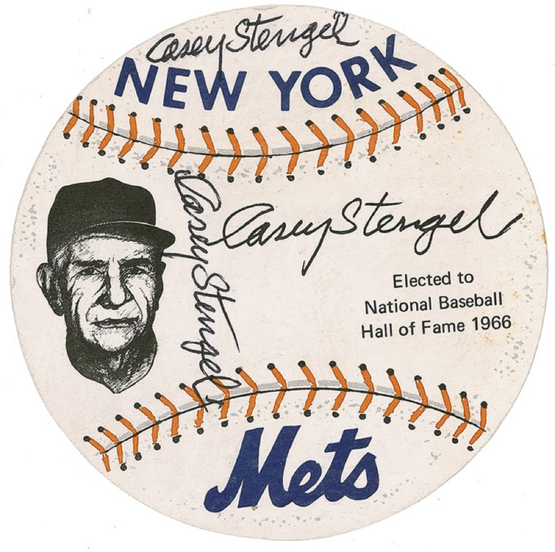 Lot 1308 Casey Stengel Signature