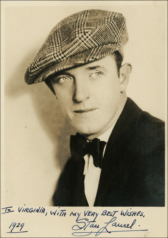 Lot 1016 Stan Laurel Signed Photograph