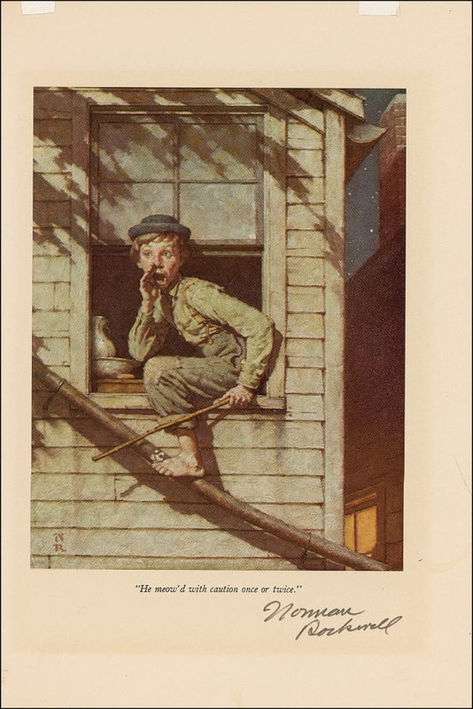 Lot 605 Norman Rockwell: Birthday wishes from Rockwell