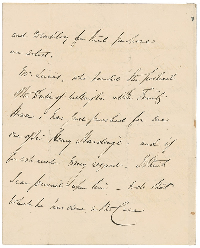 Lot 293 Robert Peel Handwritten Letter Signed