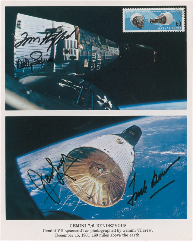 Lot 461 Gemini 6 and 7 Signed Photograph