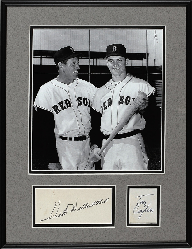 Lot 1317 Ted Williams and Tony Conigliaro Signatures