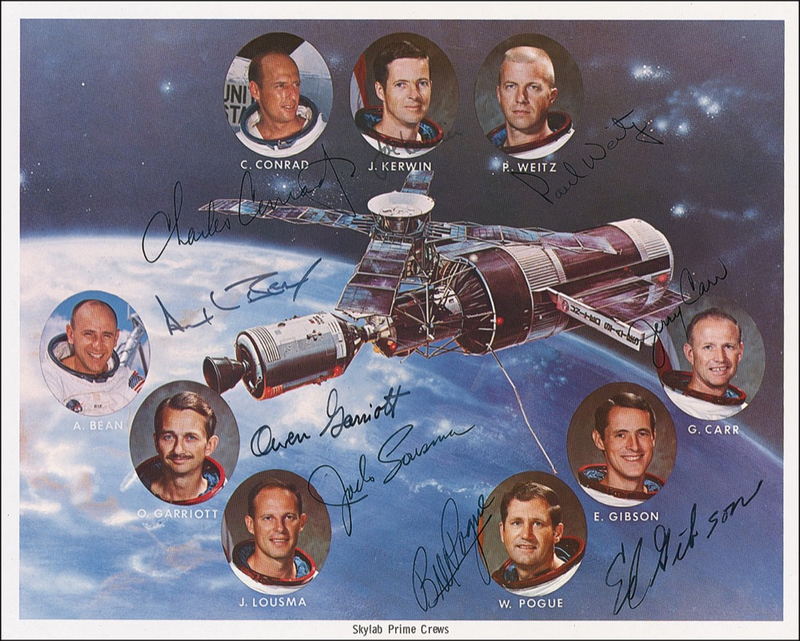 Lot 504 Skylab Astronauts Signed Photograph