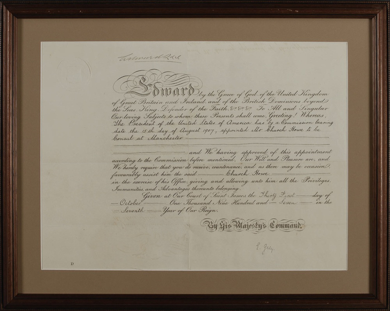 Lot 242 Edward VII Signed Document