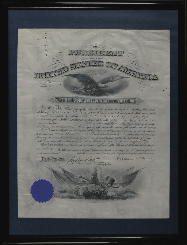 Lot 98 William McKinley Signed Document