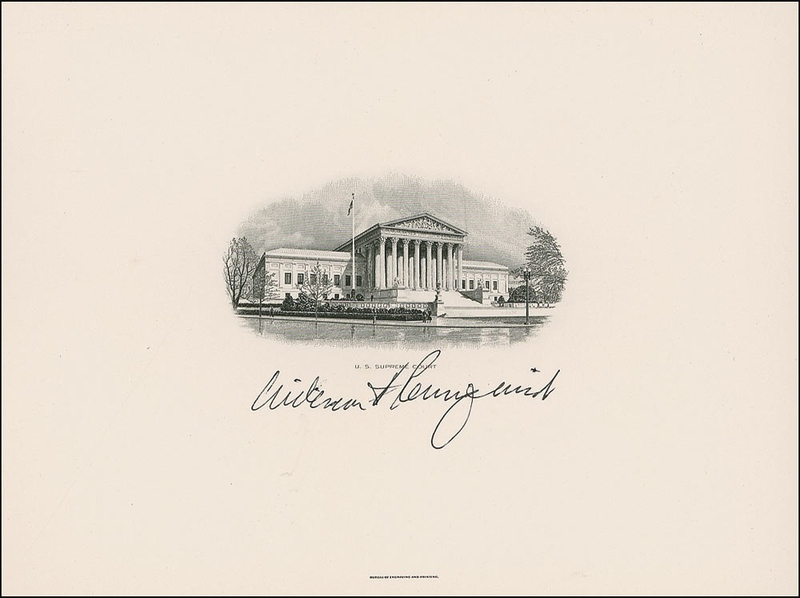 Lot 319 Supreme Court: William Rehnquist